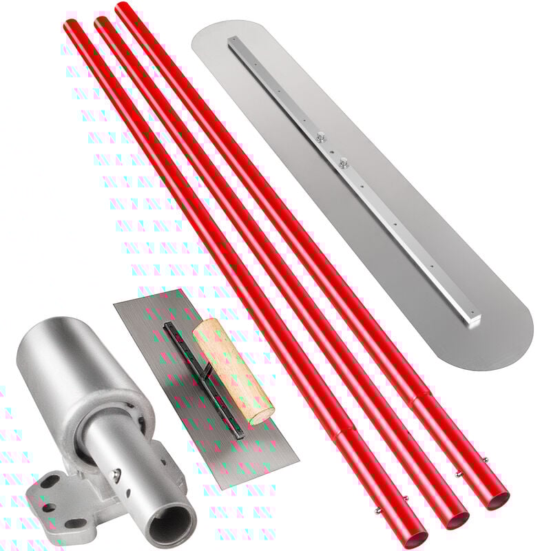 foto del prodotto frattone acciaio di cemento 1200x200mm, cazzuola galleggiante per cemento con staffa galleggiante regolabile e flessibile, kit completa frattazzo da
