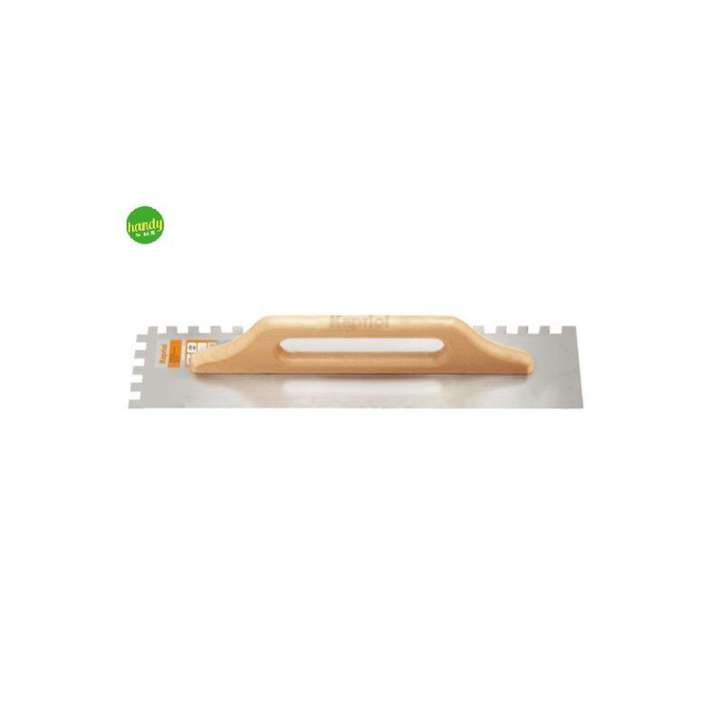 foto del prodotto frattone dentato kapriol manico in legno base acciaio temprato 14x50cm