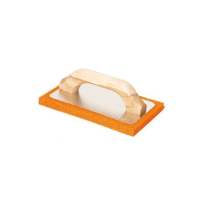 foto del prodotto frattone in alluminio 240x100mm spessore 14mm base spugna semirigida grana media