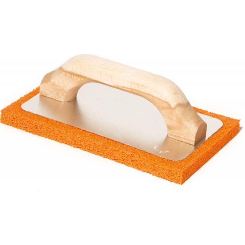 foto del prodotto frattone in alluminio 400x75mm spessore 14mm base spugna semirigida grana media