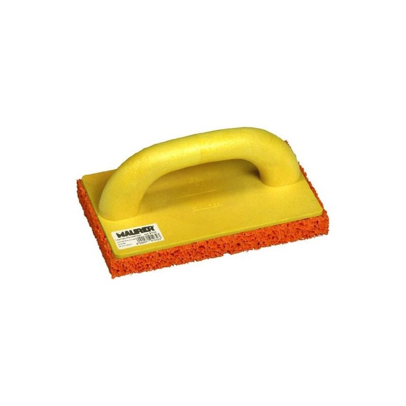 foto del prodotto frattone in poliuretano 280x140 mm spessore 18 mm base spugna arancio maurer