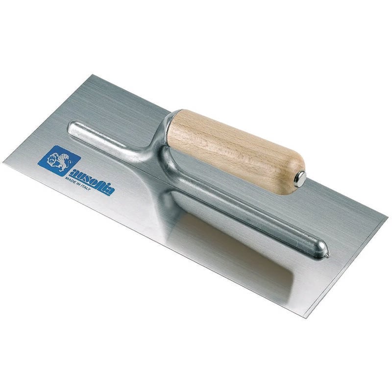 foto del prodotto frattone per stucco in acciaio con manico in legno cm.24x10