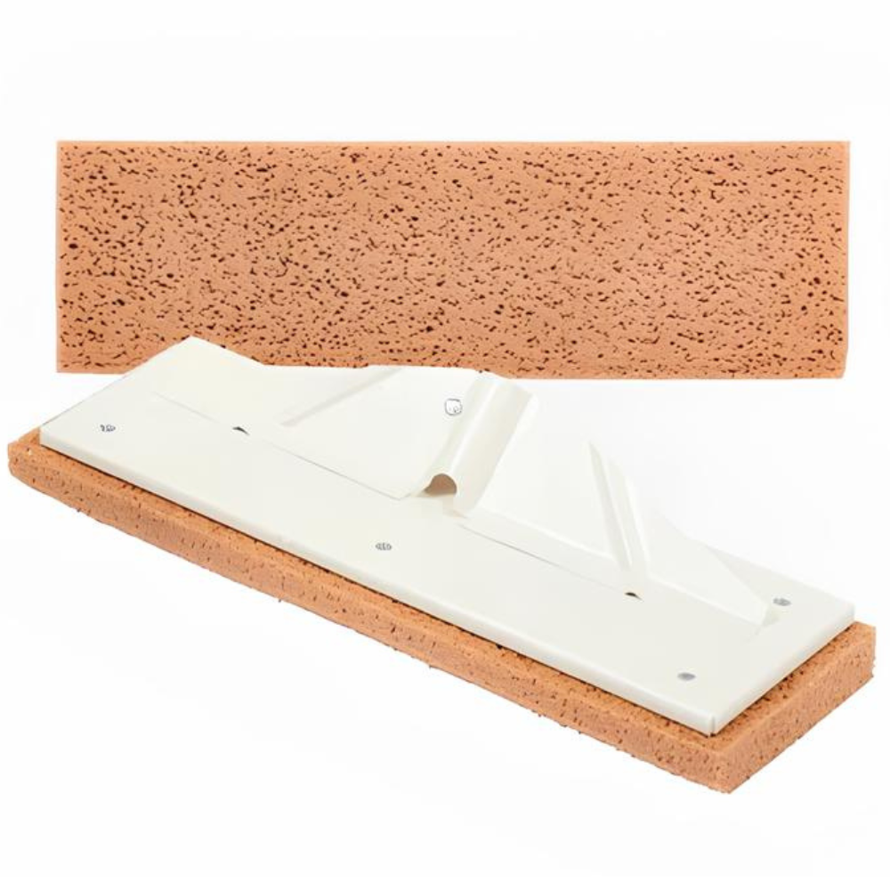 foto del prodotto frattone spugna avana senza manico 13x42 cm pulizia fughe dopo posa