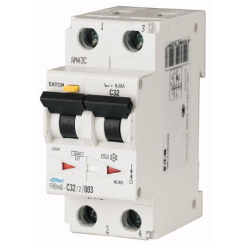 foto del prodotto frbm6 c16 2 003 magnetotermico differenziale c16 2p 6ka 177882 eaton