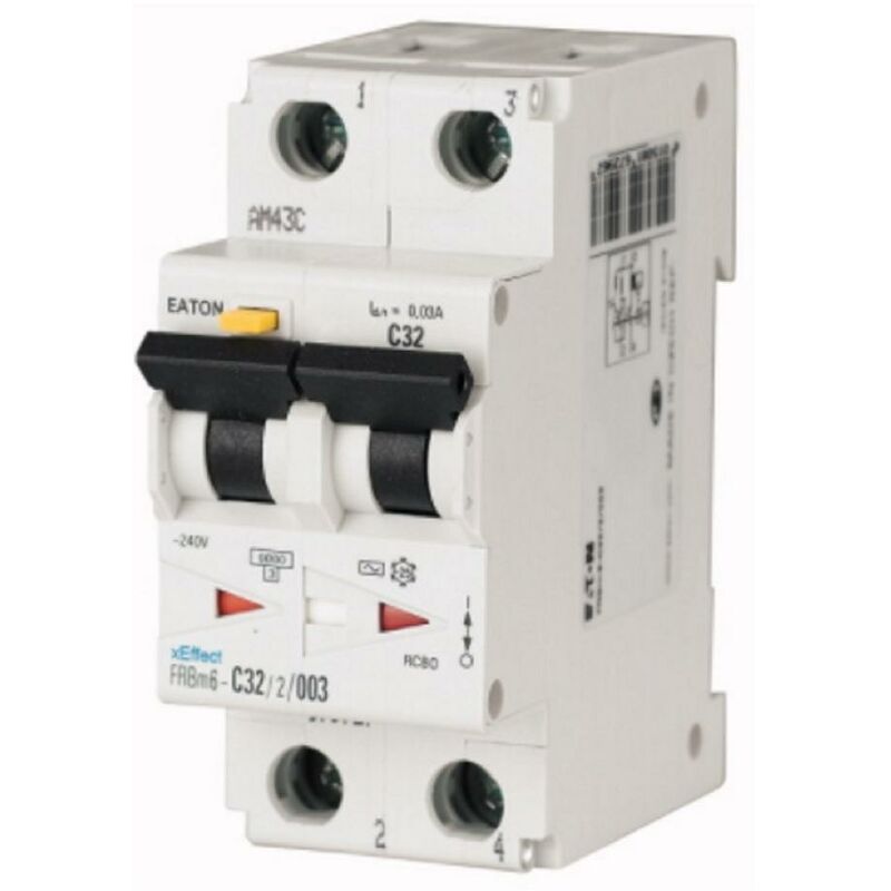 foto del prodotto frbm6 c20 2 003 magnetotermico differenziale c20 2p 6ka 177883 eaton