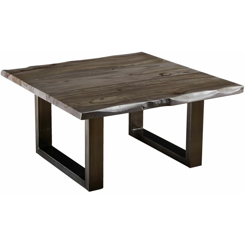 foto del prodotto freeform 0317 tavolino da salotto in legno di sheesham - laccato / smoked oak 90x90x45