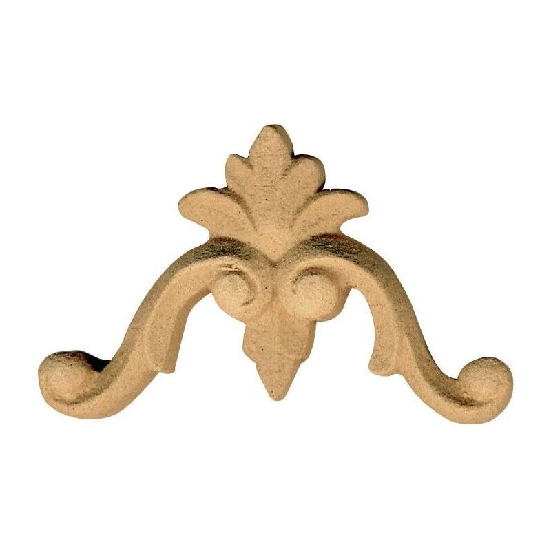 foto del prodotto fregio per mobili in pasta di legno finitura grezza 60x42 mm art. 03.4517 pz. 2
