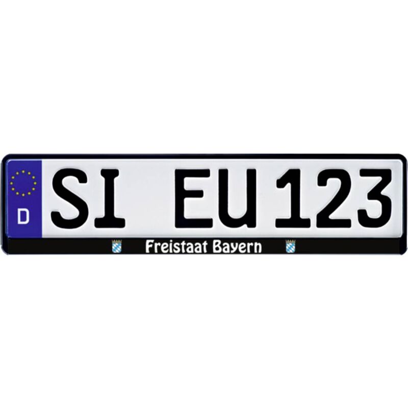 foto del prodotto freistaat bayern porta targa nero l x l x a 13.5 x 53 x 1.5 cm hp autozubeh r