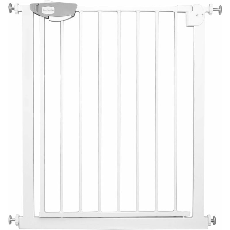 foto del prodotto freosen cancelletto di sicurezza espandibile 75 84cm, chiusura automatica e magnetica senza forare, per cagnolini, per scale, altezza porta 76cm