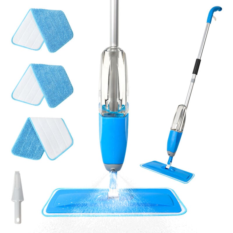 foto del prodotto freosen mop mop mop mop con spray mop mop spray con 4 cuscinetti in microfibra pulizia del pavimento del serbatoio