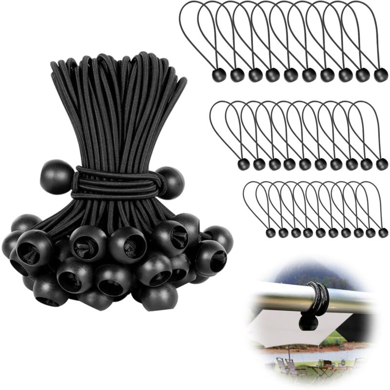 foto del prodotto freosen tenditore elastico per telone da 50 pezzi, 150 mm, adatto per padiglione, telone, campeggio, tenda, imbracatura di estensione per tende