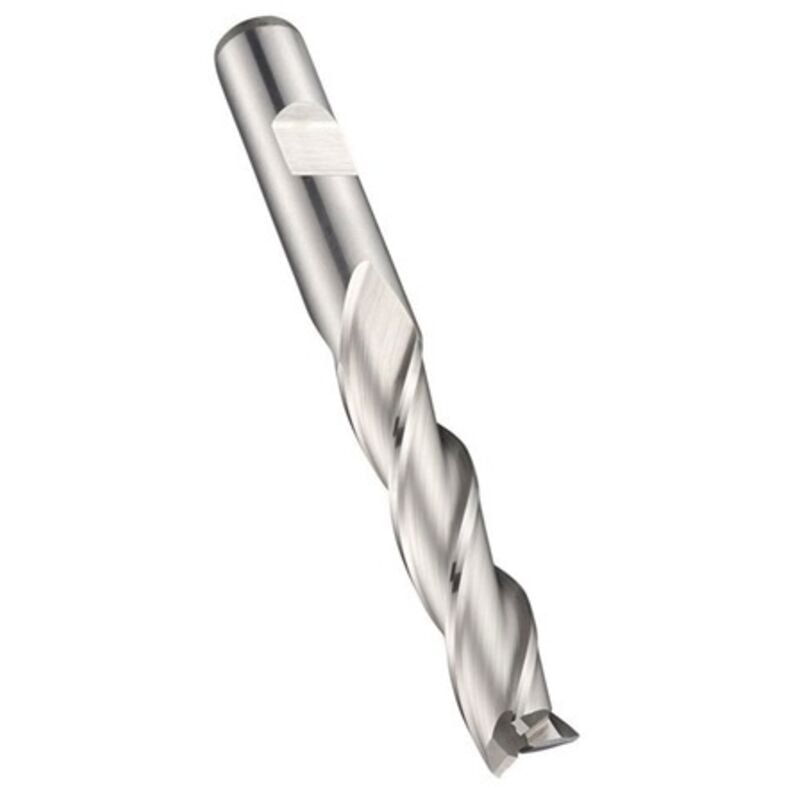 foto del prodotto fresa a candela c346 din 844 l d.7mm lunghezza totale 80mm lunghezza taglio 30mm hss e vuoto