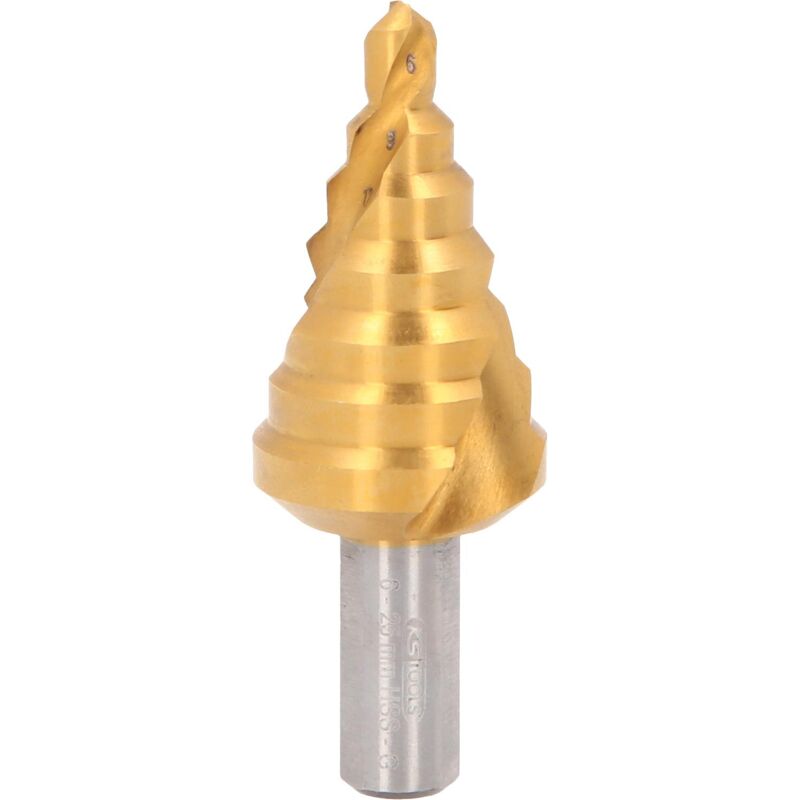 foto del prodotto fresa a gradini in hss tin, 6 25mm, 7 livelli