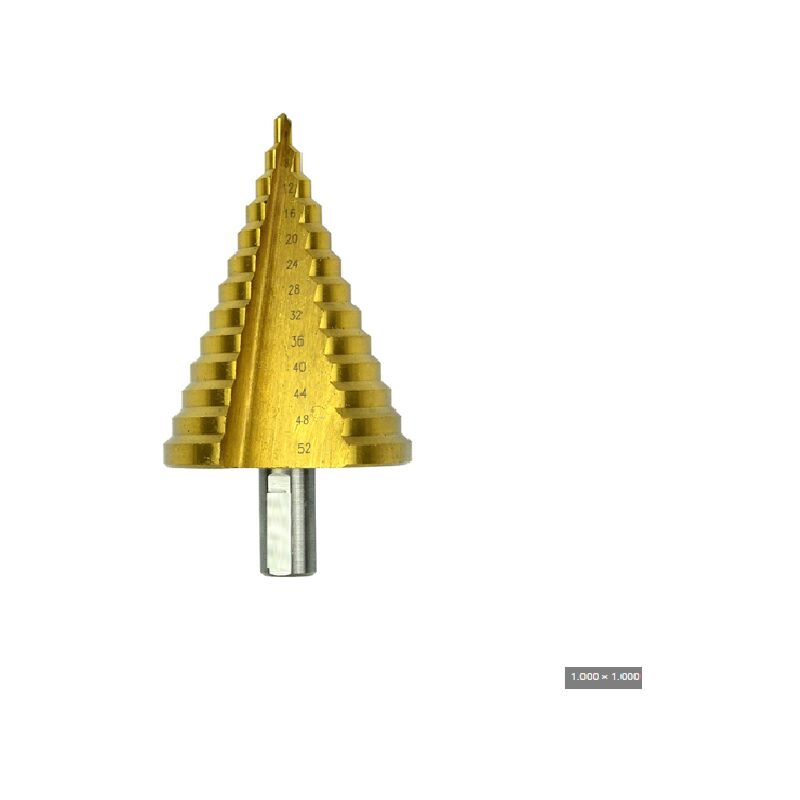 foto del prodotto fresa a gradini scalini conica hss 4 52mm gradino allargafori
