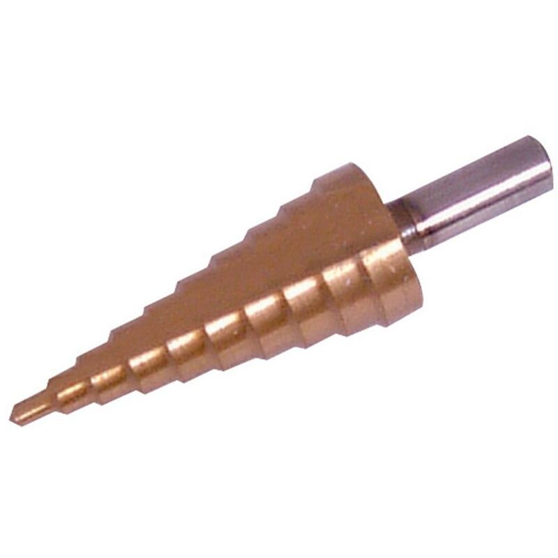 foto del prodotto fresa a gradino rivestita in titanio hss 4 22 mm