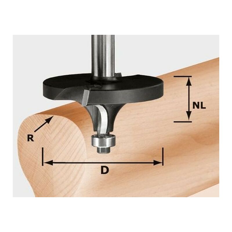 foto del prodotto fresa a raggio concavo hw r16 d64 26 s12 492710 festool