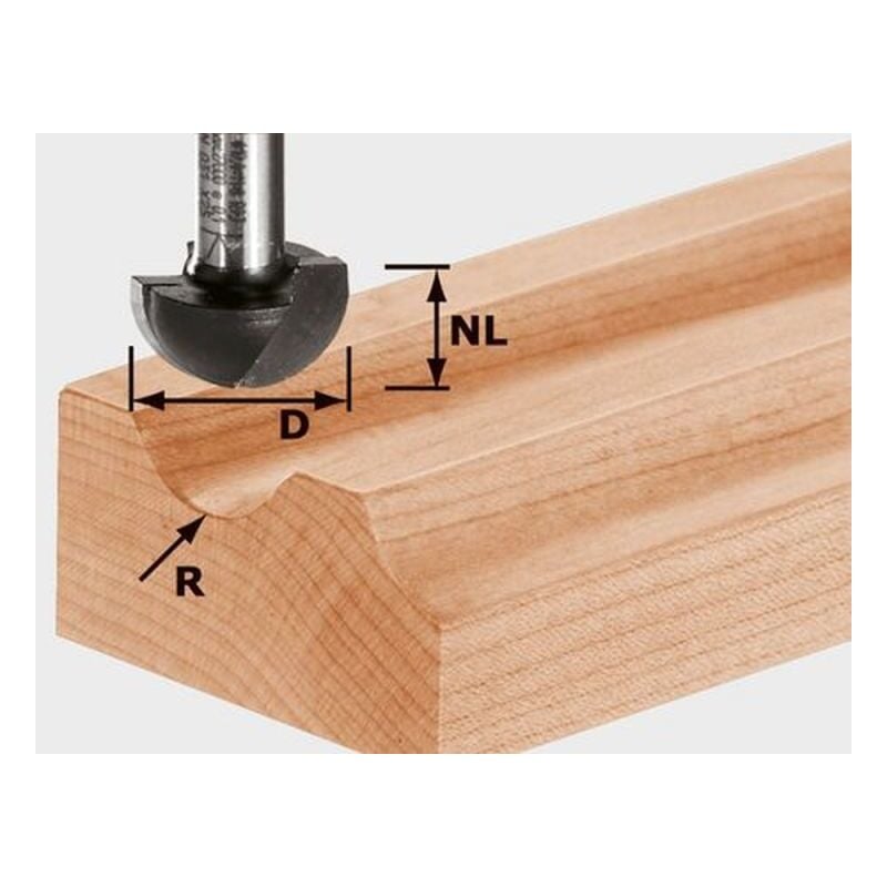immagine 0 del prodotto fresa a raggio convesso hw s8 r8 490985 festool