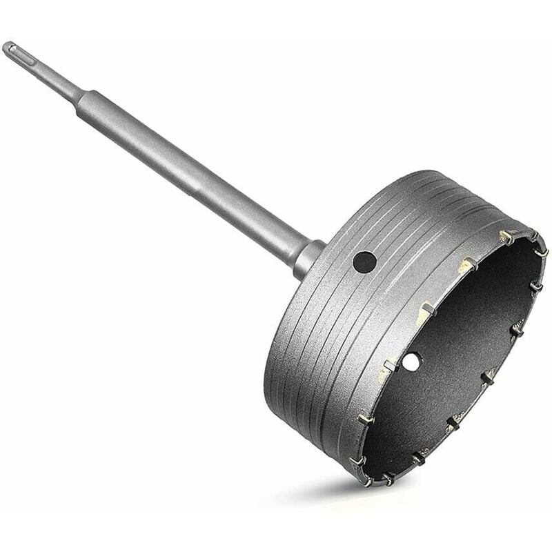 foto del prodotto fresa a tazza 160 mm carotatrice muro asta sds plus 50 cm prolunga da trapano