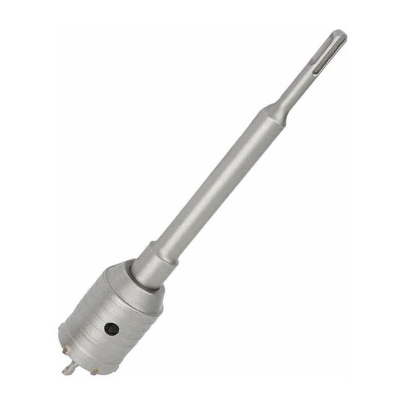 foto del prodotto fresa a tazza 45 mm carotatrice muro asta sds plus 35 cm prolunga da trapano