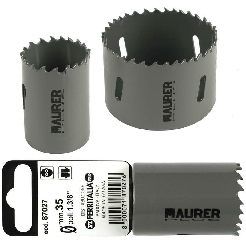 foto del prodotto fresa a tazza bimetallica maurer plus 24 cf. su placchetta