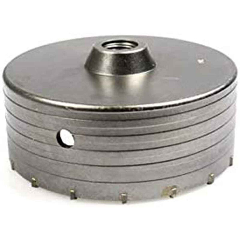 foto del prodotto fresa carotatrice a tazza in acciao 130 mm foro 25 mm per muro fai da te