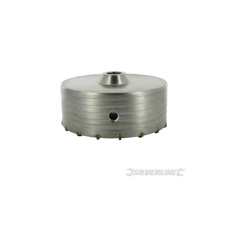 foto del prodotto fresa carotatrice a tazza per muri in tct e acciaio robusto silverline 595769 125 mm