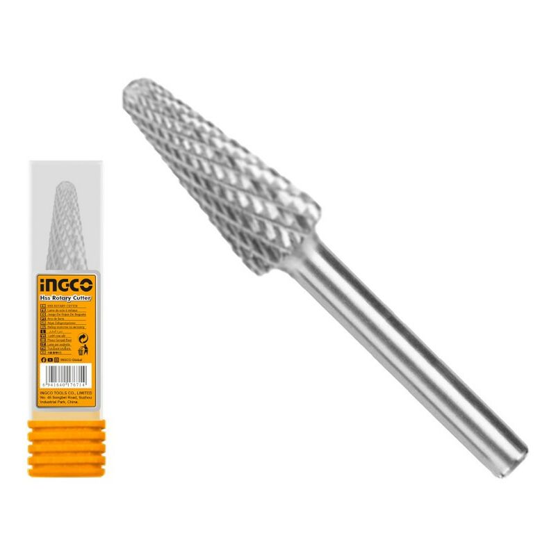 foto del prodotto fresa conica carburo di tungsteno per metalli ingco hrrc0603
