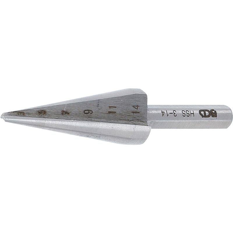 foto del prodotto fresa conica per lamiere ad alte prestazioni misura 1 3 14 mm