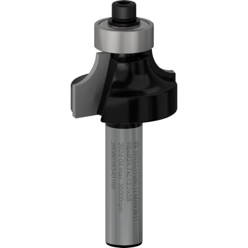 foto del prodotto fresa di finitura, 8 mm, r1 6 mm, l 13,2 mm, g 53 mm