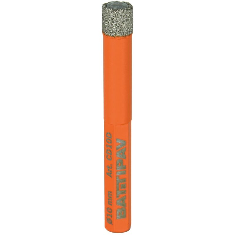 foto del prodotto fresa foretto diamantata 10 mm gres marmo granito per trapano battipav cd10d