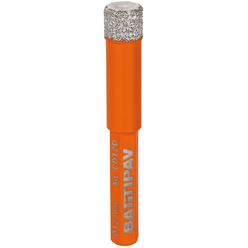 foto del prodotto fresa foretto diamantata 12 mm gres marmo granito per trapano battipav cd12d