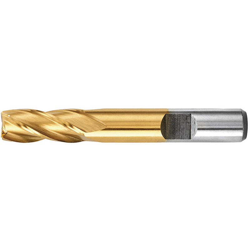 immagine 0 del prodotto fresa frontale a 4 taglienti hss tin fervi f006 10 diametro 10 mm, modello f006 10