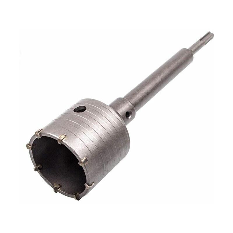 foto del prodotto fresa muro cemento a tazza 75 mm asta prolunga 35 cm attacco trapano sds plus