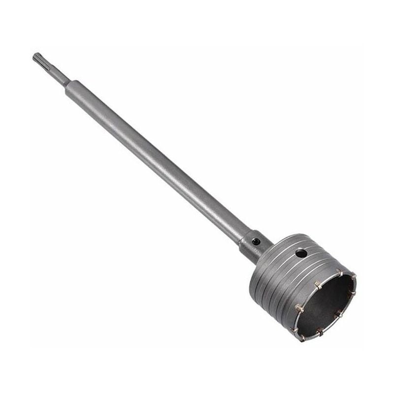 foto del prodotto fresa muro cemento a tazza 75 mm asta prolunga 50 cm attacco trapano sds plus