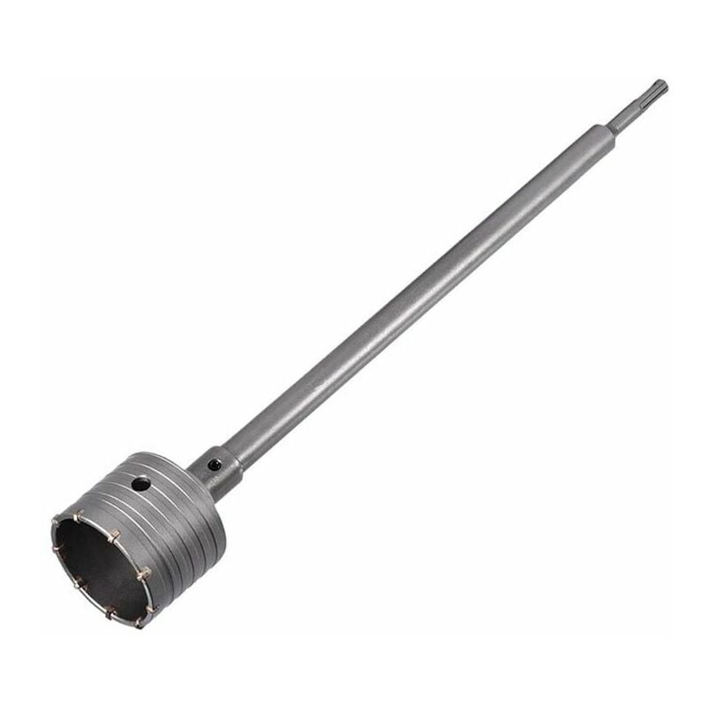 foto del prodotto fresa muro cemento a tazza 75 mm asta prolunga 60 cm attacco trapano sds plus