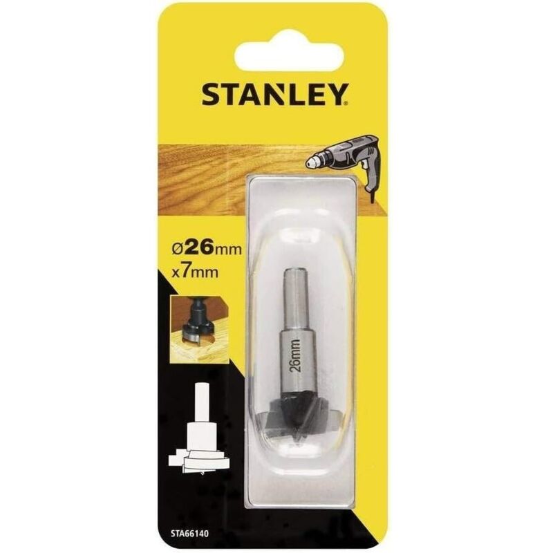 foto del prodotto fresa per cerniere 26mm stanley