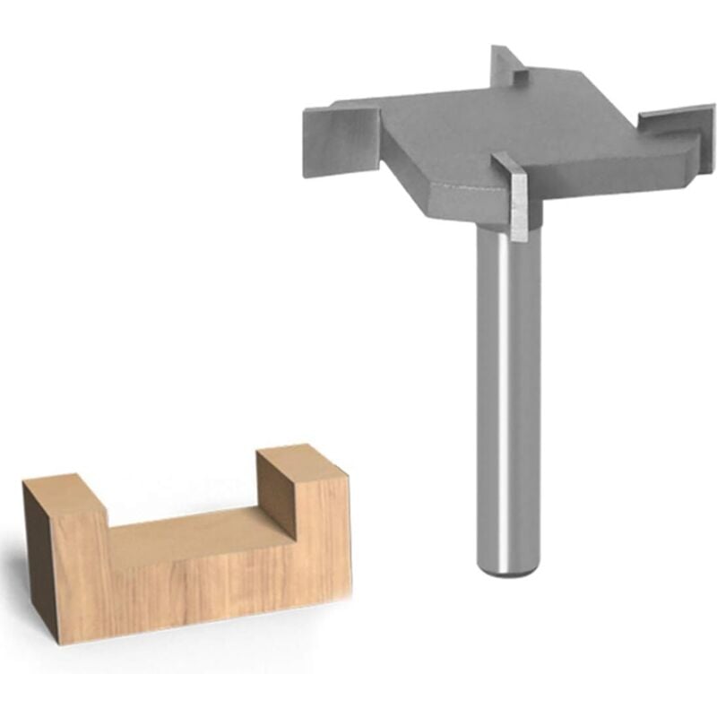 foto del prodotto fresa per cnc a 4 taglienti attacco da 6 mm per piallatura e lavorazione del legno utensili da taglio sollbry
