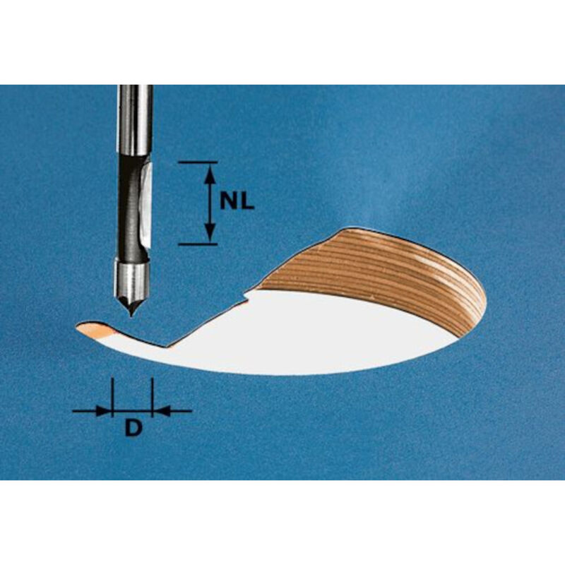 foto del prodotto fresa per forare hw s8 d8 19 - 491037 - festool