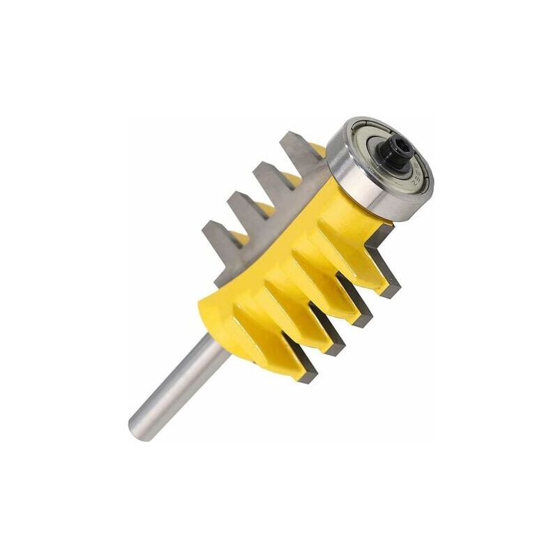 foto del prodotto fresa per giunzioni reversibili con dita a stelo aiperq da 8 mm, fresa a tenone conica per utensili da falegnameria
