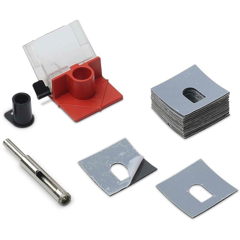 foto del prodotto fresa per gres in kit con diametro da mm.10 rubi