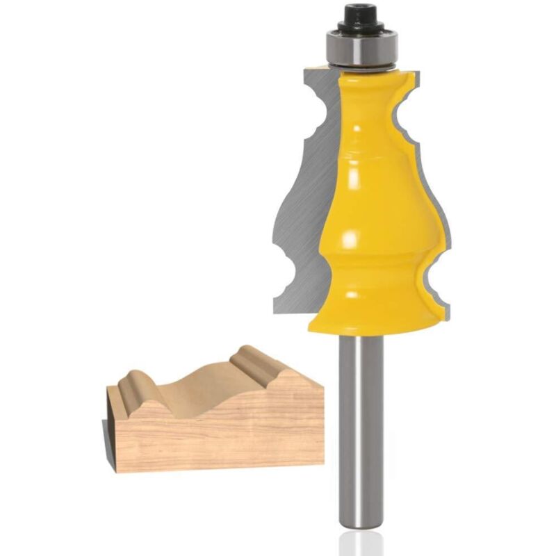 foto del prodotto fresa per modanature classiche con gambo da 8 mm, fresa per fresare le linee delle ante degli armadi. - sollbry