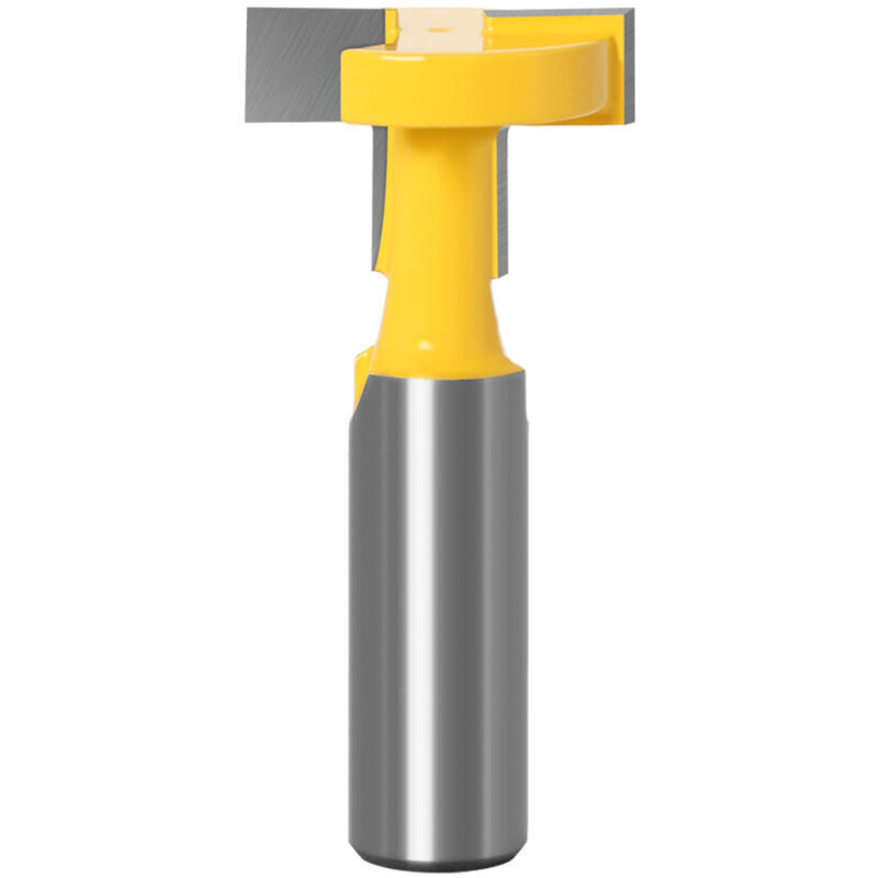 foto del prodotto fresa per scanalature a t, punta per scanalatura a t, gambo da 12 mm, con punta in carburo di tungsteno, per fresatura di legno