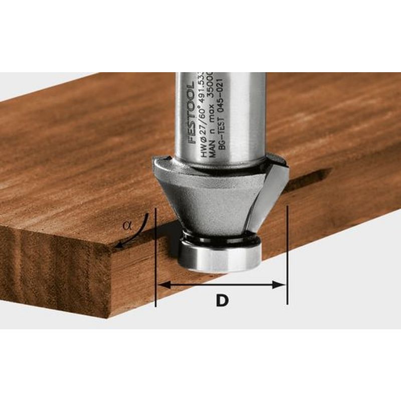 foto del prodotto fresa per smussi hw 30 ofk 500 490091 festool