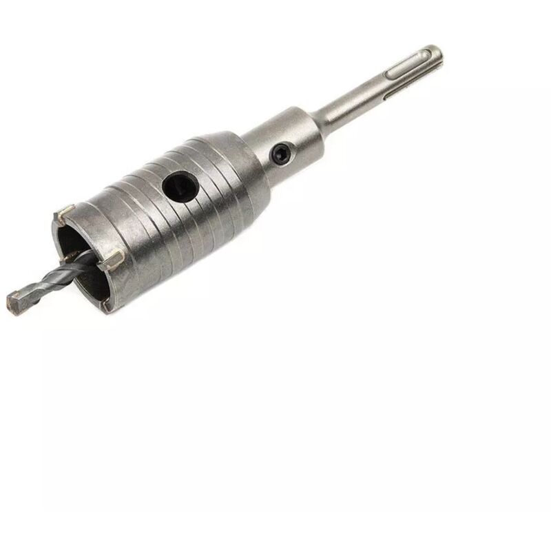 foto del prodotto fresa tazza carotatrice 50 mm asta prolunga 9 cm per trapano attacco sds plus