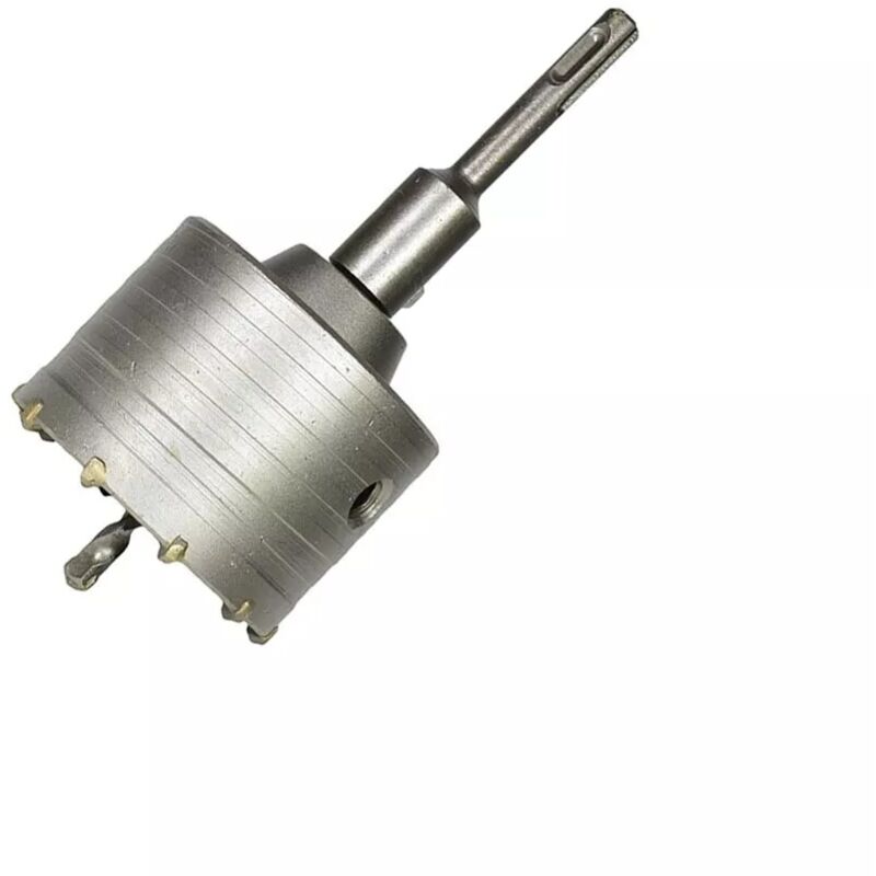 foto del prodotto fresa tazza carotatrice muro 80 mm asta prolunga 9 cm x trapano attacco sds plus
