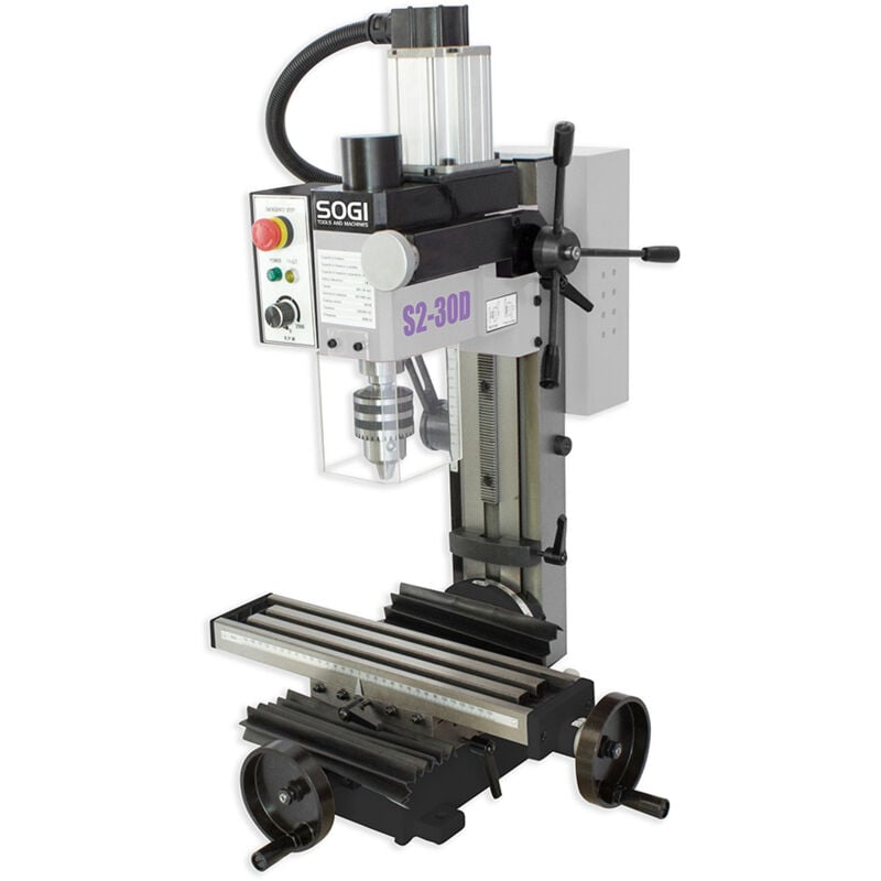 foto del prodotto fresatrice da banco sogi s2-30d con motore brushless 230 v 500 w - uso professionale e hobbistico