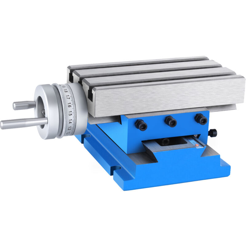 foto del prodotto fresatrice tavolo da lavoro con slitta trasversale 4 x7.3 utensile di precisione a 2 assi mophorn