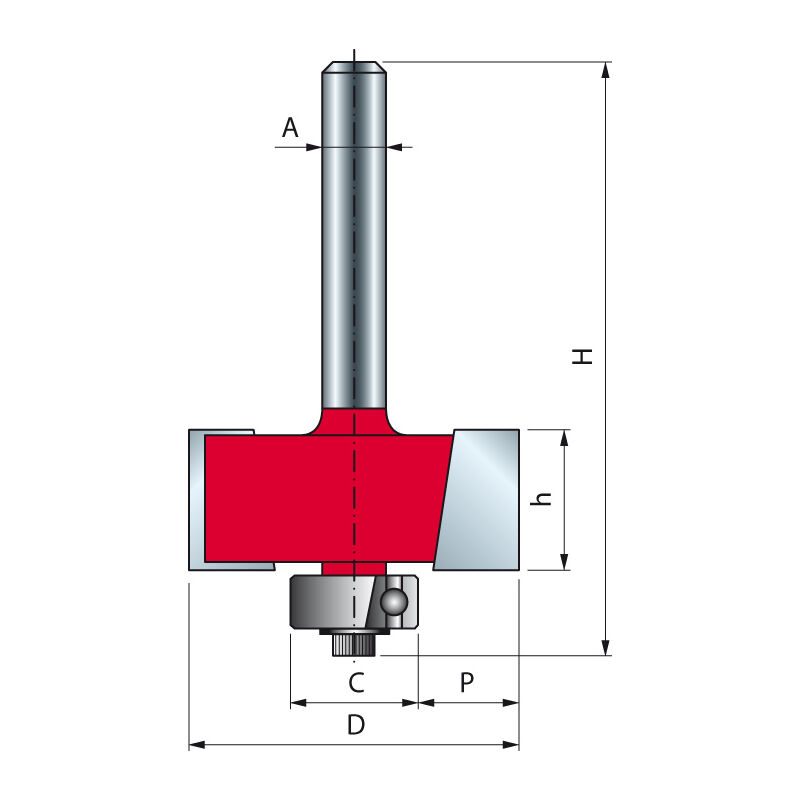 foto del prodotto freud fresa per rabbocco 31,8 h12,7 55,2 q8 z2 f03fr01746 32 10008p