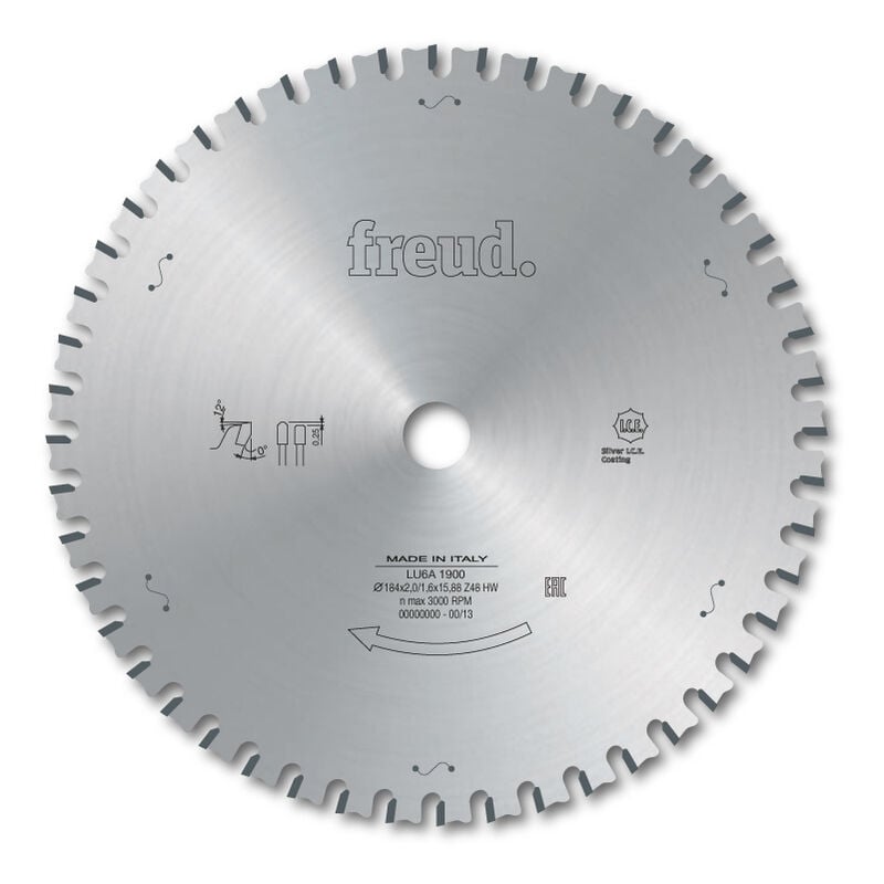 foto del prodotto freud lama da taglio a secco per metalli ferrosi 350 2,6 2,2 al30 z72 td f03fs05355 lu6a 1300