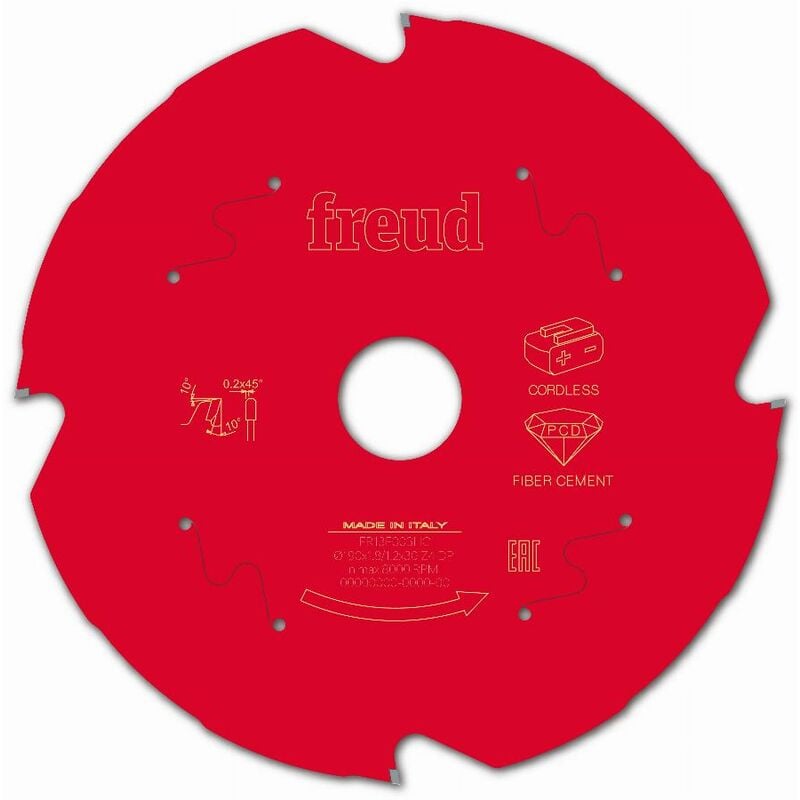 foto del prodotto freud lama diamantata per sega circolare portatile a batteria 190 1,8 1,2 al30 z4 td 10 f03fs10097 fr13f003hc